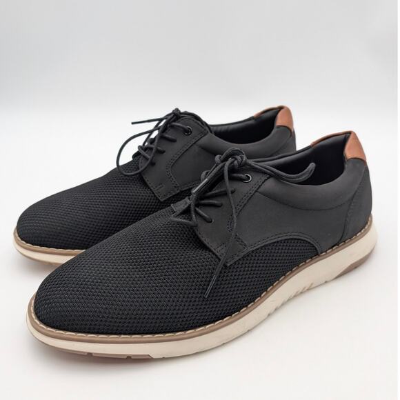 Nordstrom Rack Ryder Hybrid Knit Derby Shoes Lace-Up Men's Black Size US11M EU44 - Picture 1 of 13